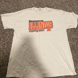 white illinois tee